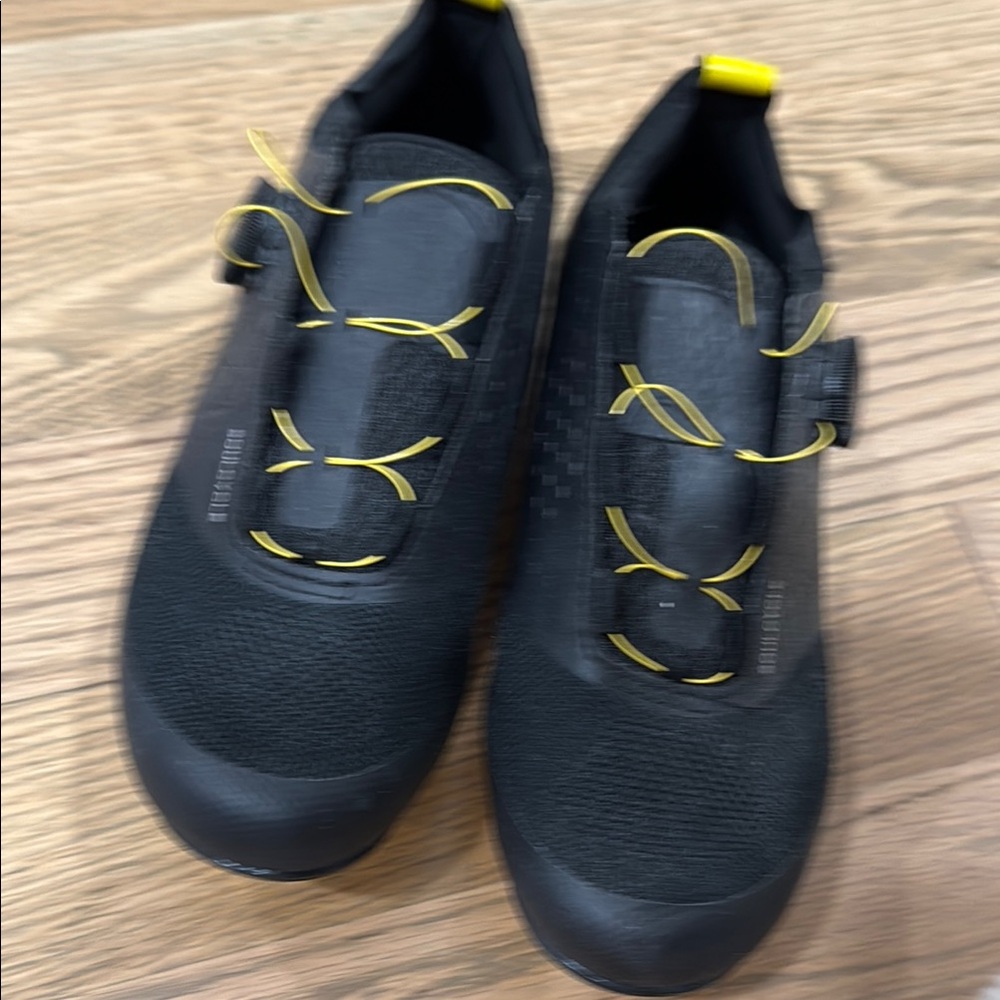 SoulCycle Black and Yellow Athletic Shoes
